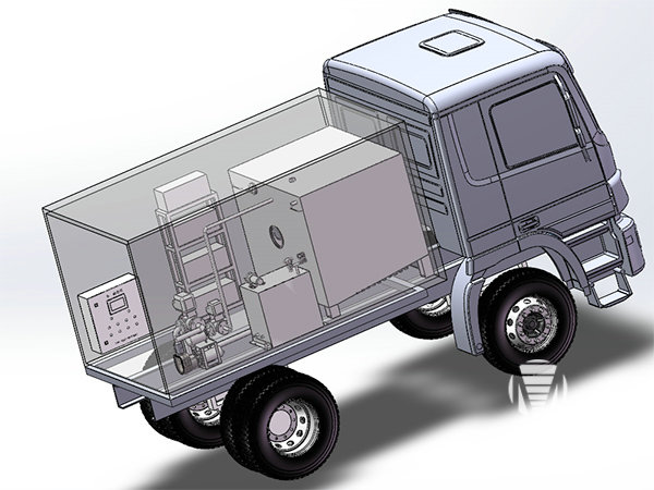 四輪移動(dòng)卸污車(chē)